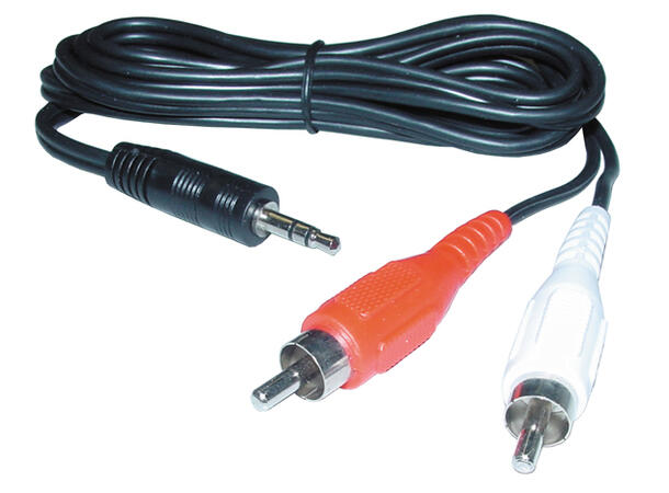 AIV Signalkabel 3,5mm Mini Jack til RCA 5 meter 